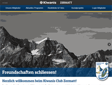 Tablet Screenshot of kiwanis-zermatt.ch